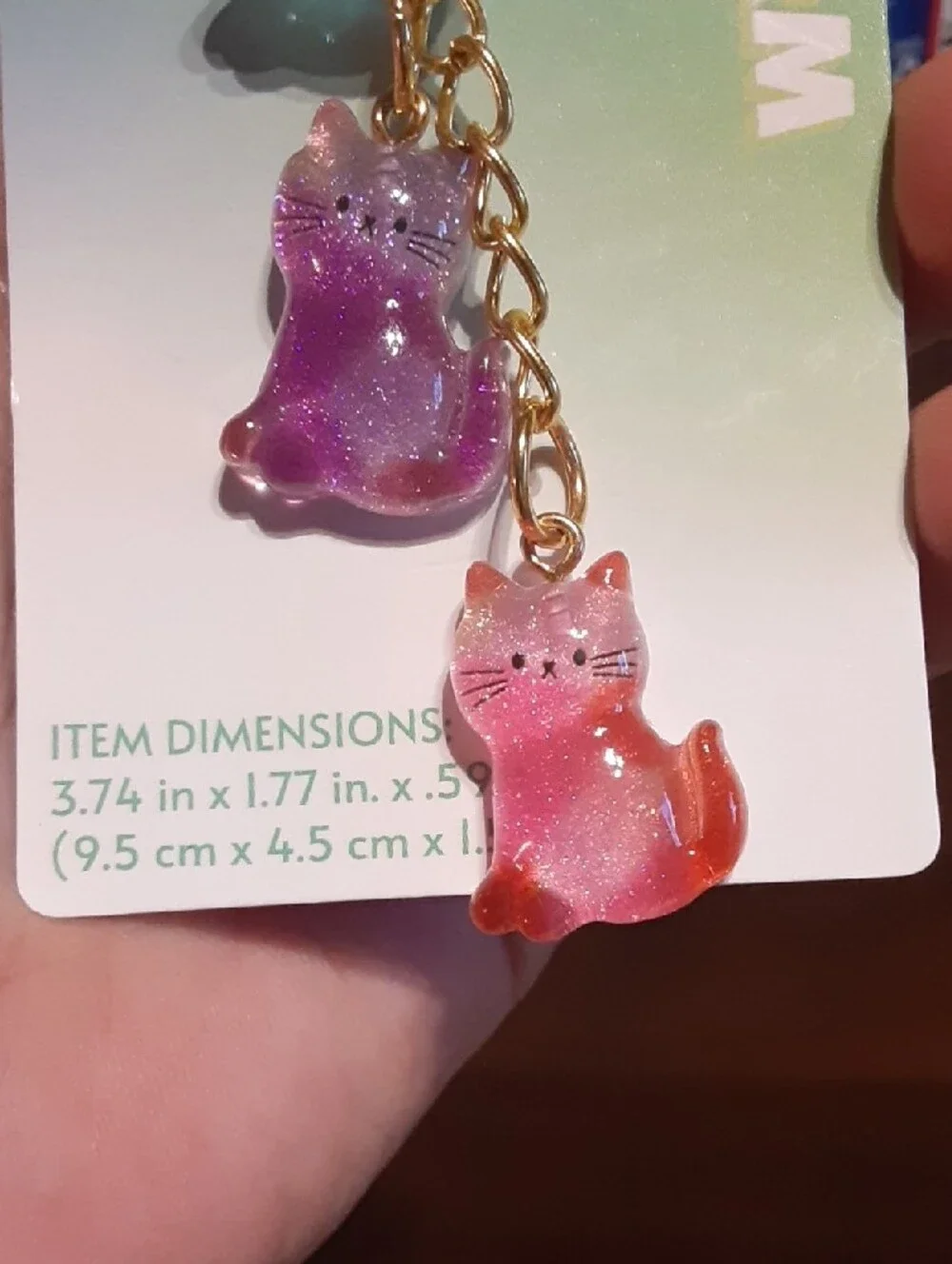 Fruit and Kitty Charm Keychain